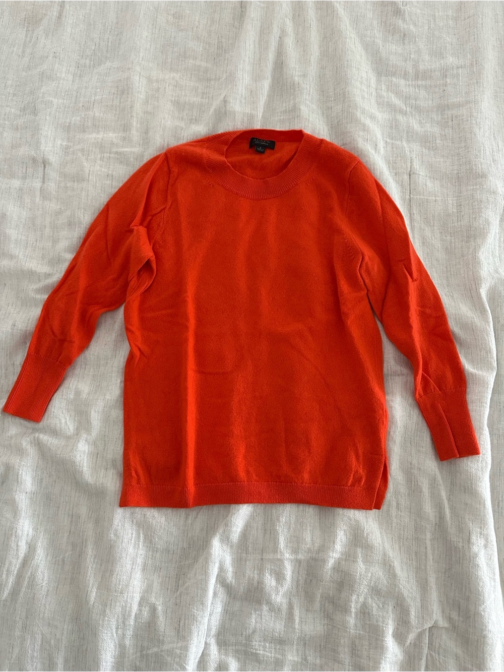 J. Crew Women's Crewneck Sweater in Bright Orange